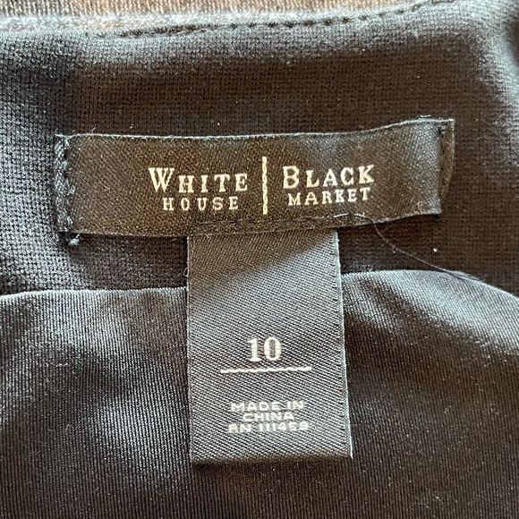 👜WHBM Gray Fitted Sheath Dress with Keyholes - Picture 5 of 6